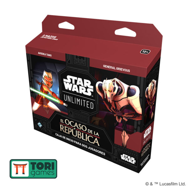 Star Wars Unlimited - El Ocaso de la República - Caja de Inicio para Dos Jugadores - ESPAÑOL
